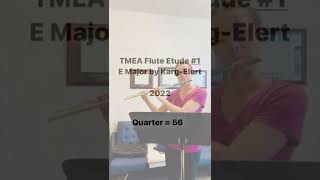 2022 TMEA Flute All-State Etude #1, E Major by Karg-Elert