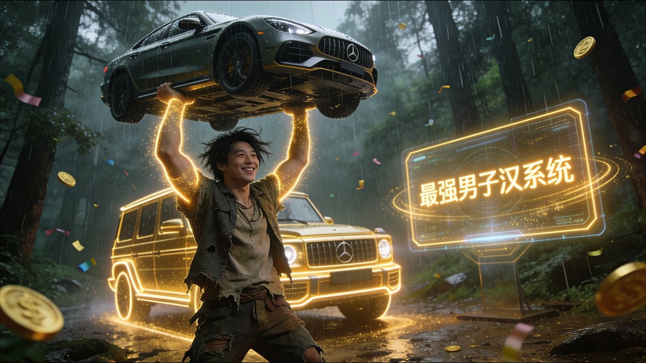 【完結】🔥只要展現男子氣魄就能獲得保時捷跑車？窮小子意外覺醒最強男子漢系統，一路打臉仇敵逆襲登頂人生巔峰！