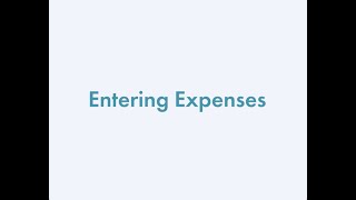Entering Expenses in EasyBooks