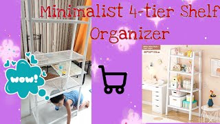 Another Budol Minimalist Metal 4-Tier Storage Shelf From Shopee Sulit Ba?