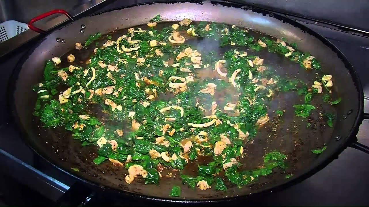 Restaurante-Tasca Eulalia-Paella de boquerón y espinaca-Dénia