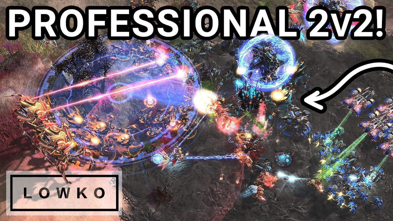 StarCraft 2: PRO 2v2 - Dark & herO TEAM UP vs Serral & Oliveira!