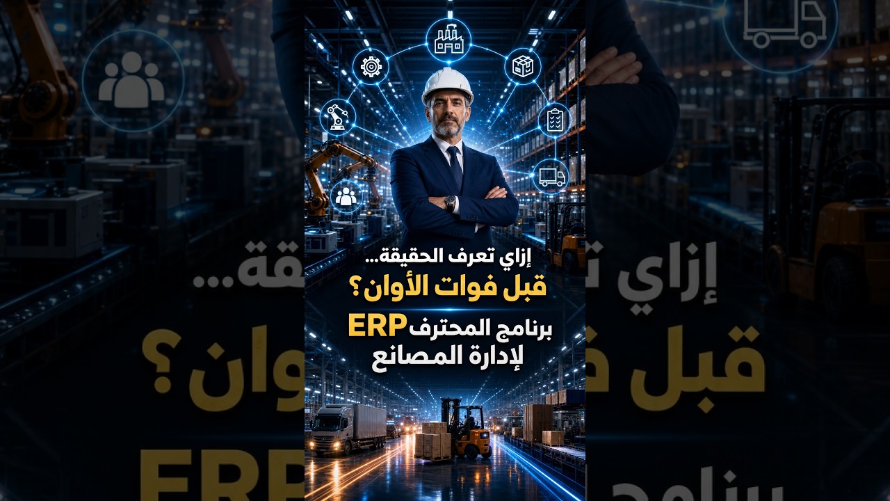 غلاف فيديو برنامج المحترف للتصنيع