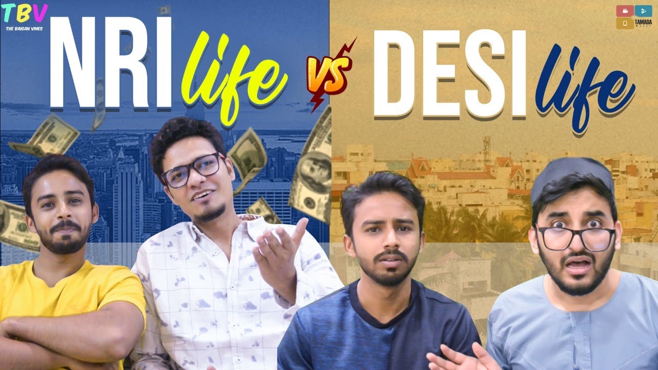 NRI LIFE VS DESI LIFE  Hyderabadi Comedy  The Baigan Vines