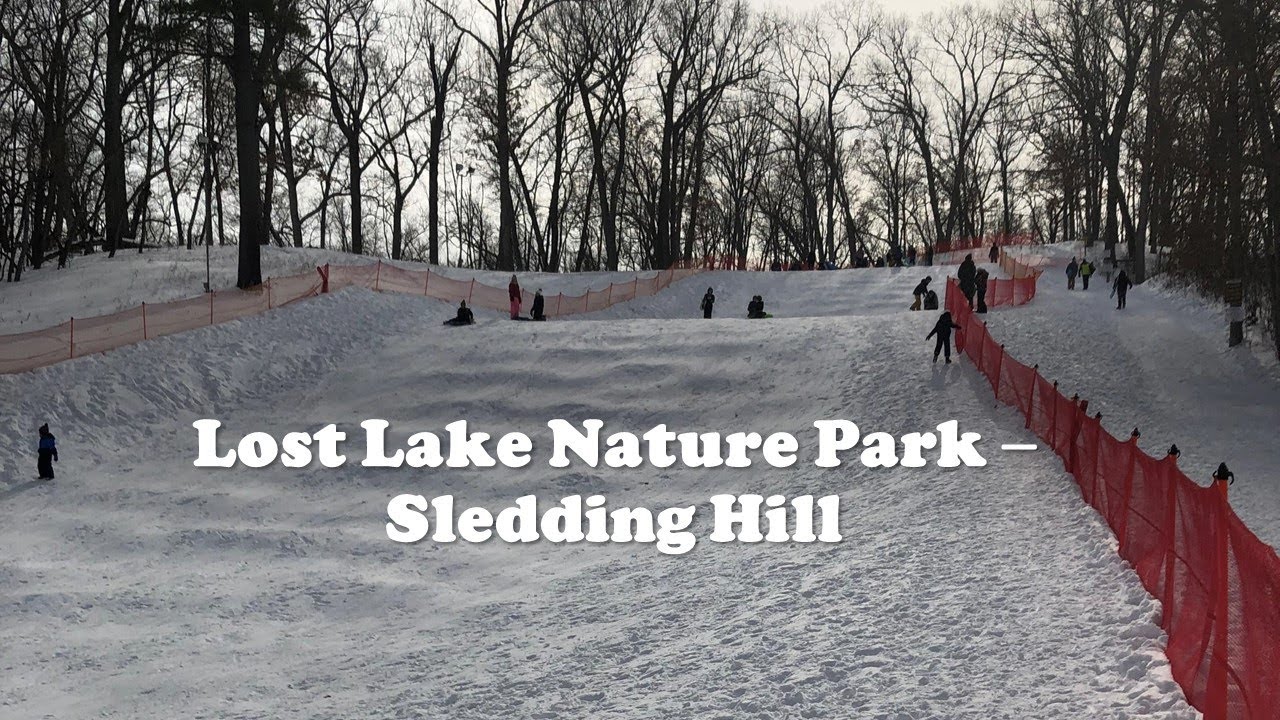 Lost Lake Nature Park Sledding | Michigan Sledding Hills | Winter Sledding| Things to do in Michigan