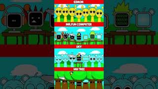 Incredibox Sprunki Simon Vs Mr.fun Computer Vs Sky Vs Mr Tree Mix Version
