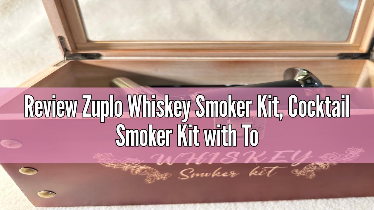 Review Zuplo Whiskey Smoker Kit, Cocktail Smoker Kit with Torch and Smoking Gun for Old Fashioned Bo