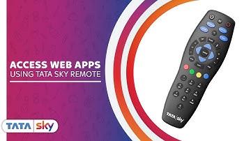 Tata Sky | DIY | How to access web apps using the remote?