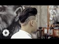 [Liem Barber Shop's collection] Side Part Pompadour with Versace Tattoo Hair