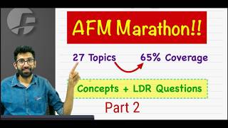 AFM High Priority Concepts and LDR Questions Marathon Part 2 | CA Final AFM May 26