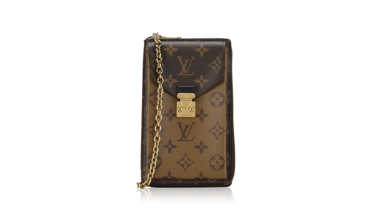 Louis Vuitton Monogram Reverse Metis Vertical Zippy Wallet on Chain