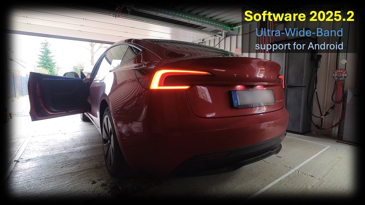 Tesla Software version 2025.2 and Ultra Wide Band (UWB)