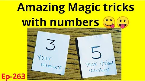 Amazing Math Magic Tricks with numbers between 0 to 10 || Math magic with numbers