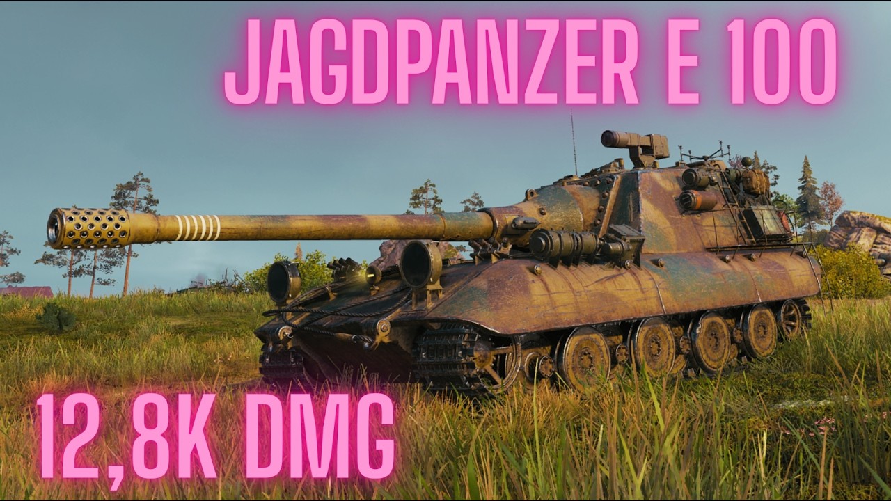 Jagdpanzer E100 | 12.8K Damage and 3 Kills | World of Tanks