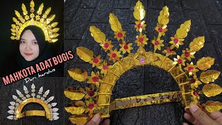 MAHKOTA ADAT BUGIS DARI KARDUS BEKAS