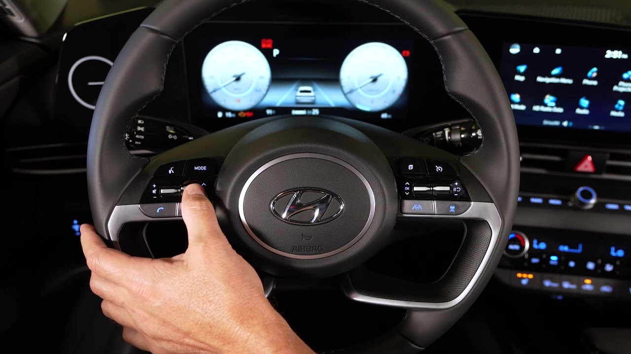 2023 Hyundai Elantra Steering Wheel Features YouTube