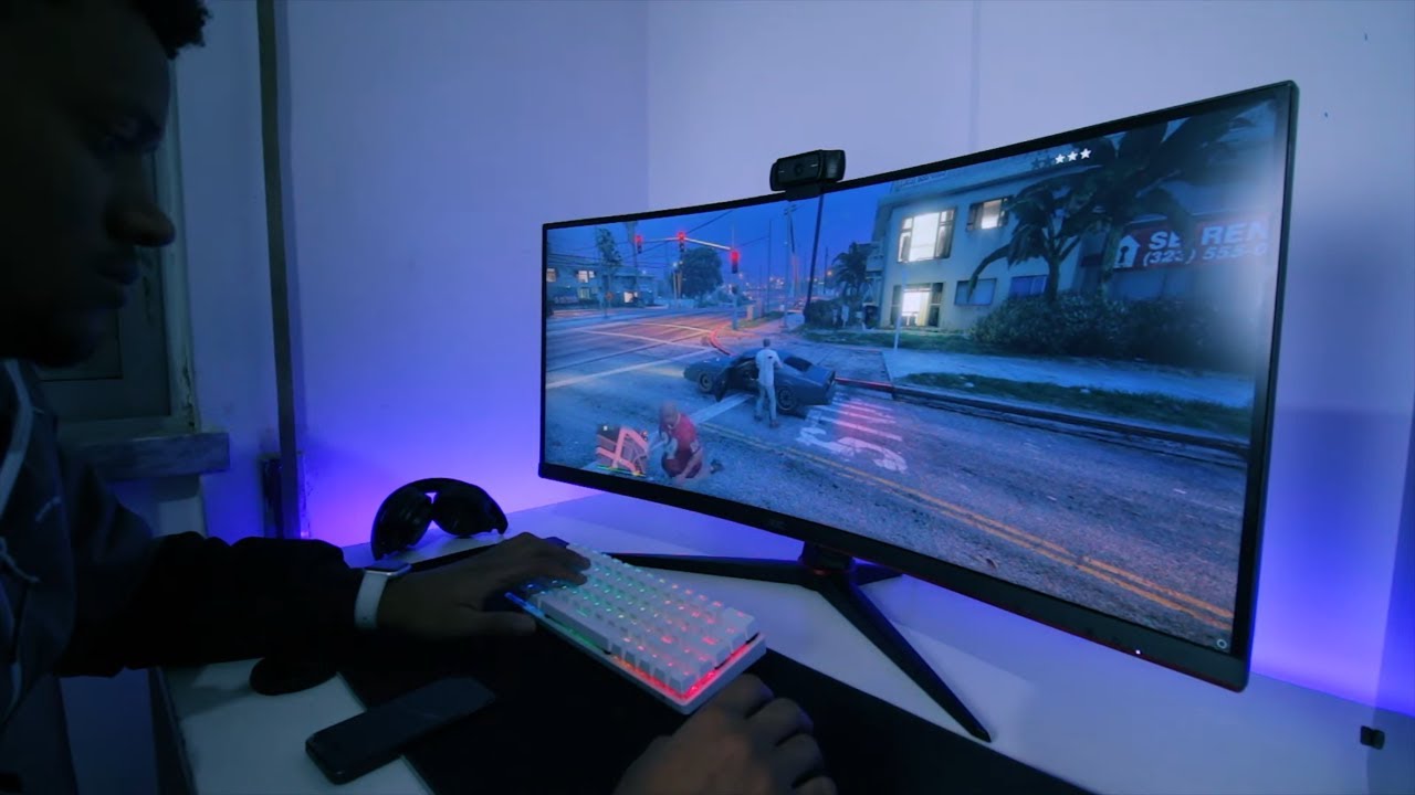 CU34G2X AOC - 34 de Gamer / BK Polegadas Ultrawide Monitor YouTube