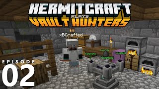 Setting Up Base with xB!  HermitCraft Vault Hunters  E02