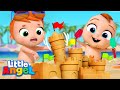*NEW* Sandcastle Competition | Little Angel Kid Songs And Nursery Rhymes
