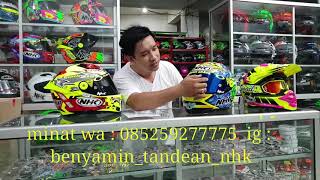 Helm NHK Terminator TT Karel AB dan Headmachine full RK juga GM cross anak LANGKA! Sold Out ty agan2