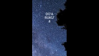 DO'A BACAAN RUKU DALAM SHALAT | DO'A RUKU 4  DAN ARTINYA #SHORTS