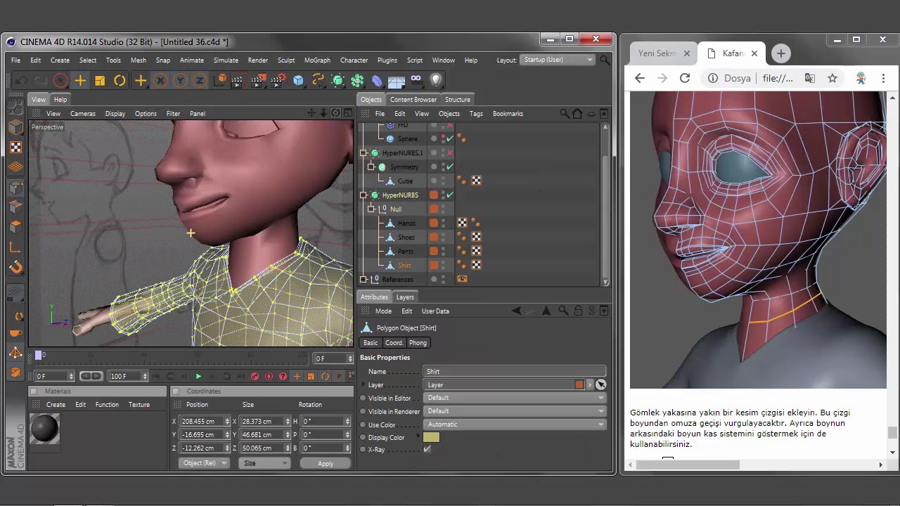 420-CİNEMA 4D chracter modelling - YouTube