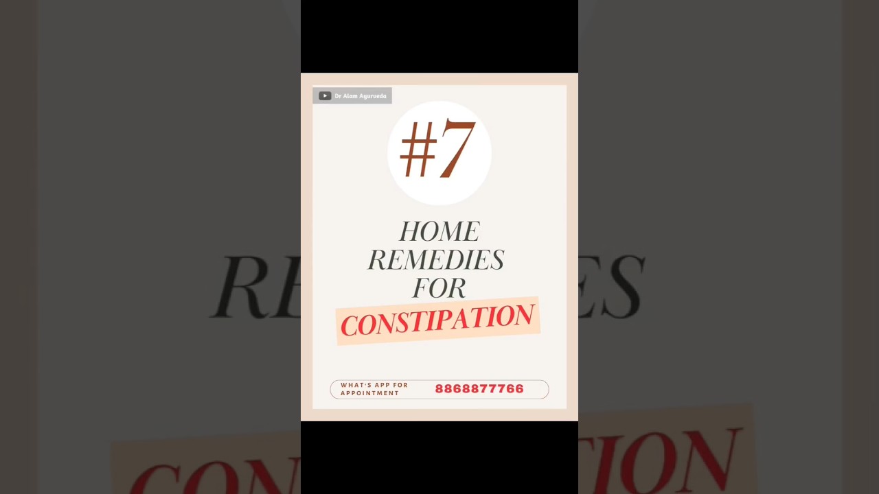7 Tips for Get Rid Constipation constipation dralam shorts YouTube