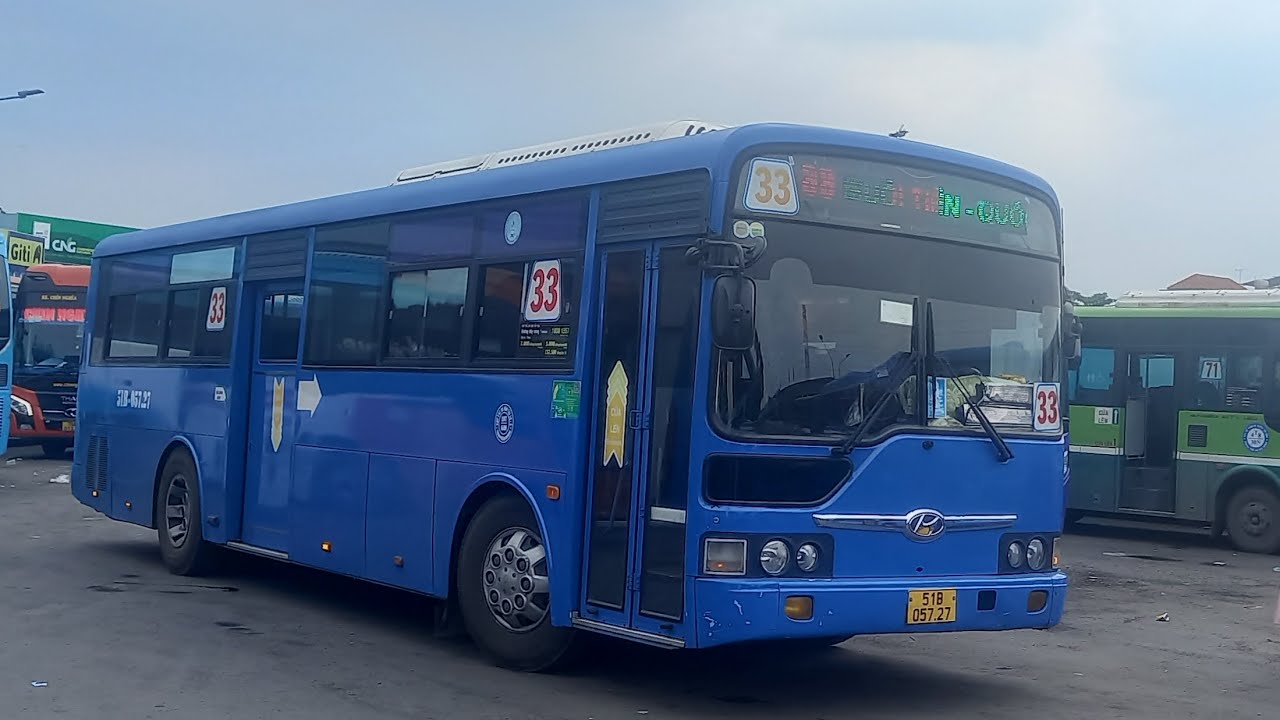 Full hành trình lượt đi xe buýt 33 rời BX.An Sương đến BX.Buýt Khu B ĐHQG.TPHCM