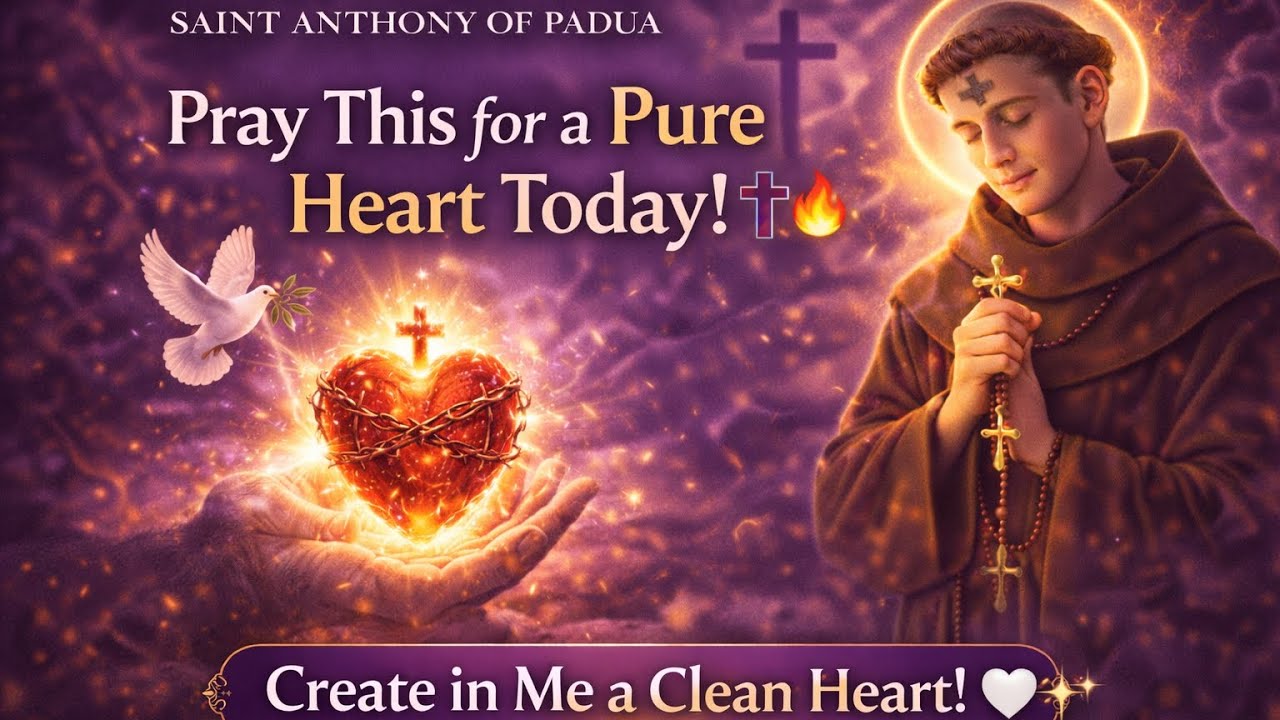 🙏 DAY 10 LENTEN PRAYER FOR PURITY OF HEART | SAINT ANTHONY OF PADUA