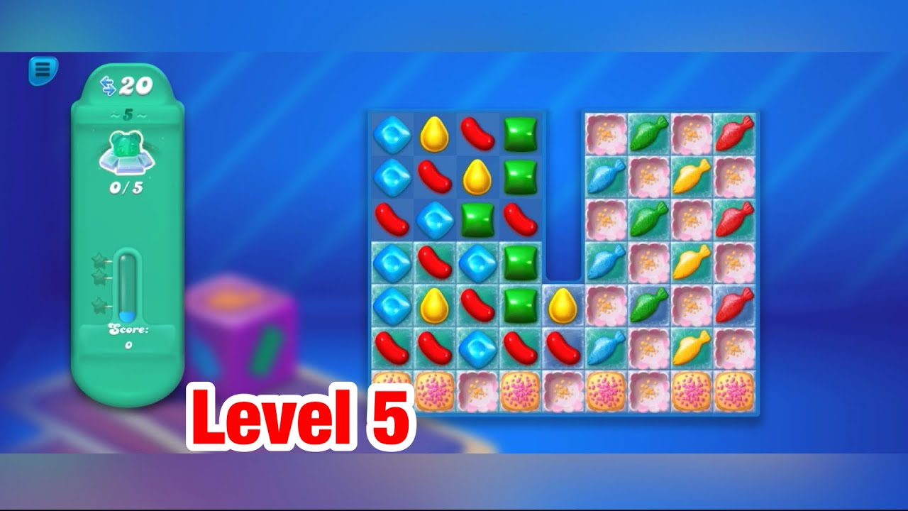 #5 Candy crush soda saga level 5  | IOS Gameplay | 