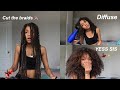 Taking Out My Box Braids + Diffusing My Curls !