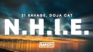 21 Savage, Doja Cat - n.h.i.e. (Lyrics)