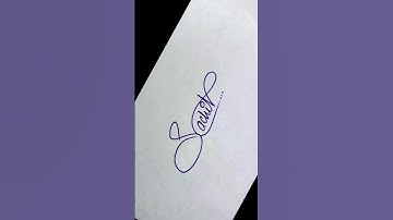 Sachin name signature style ll Signature design
