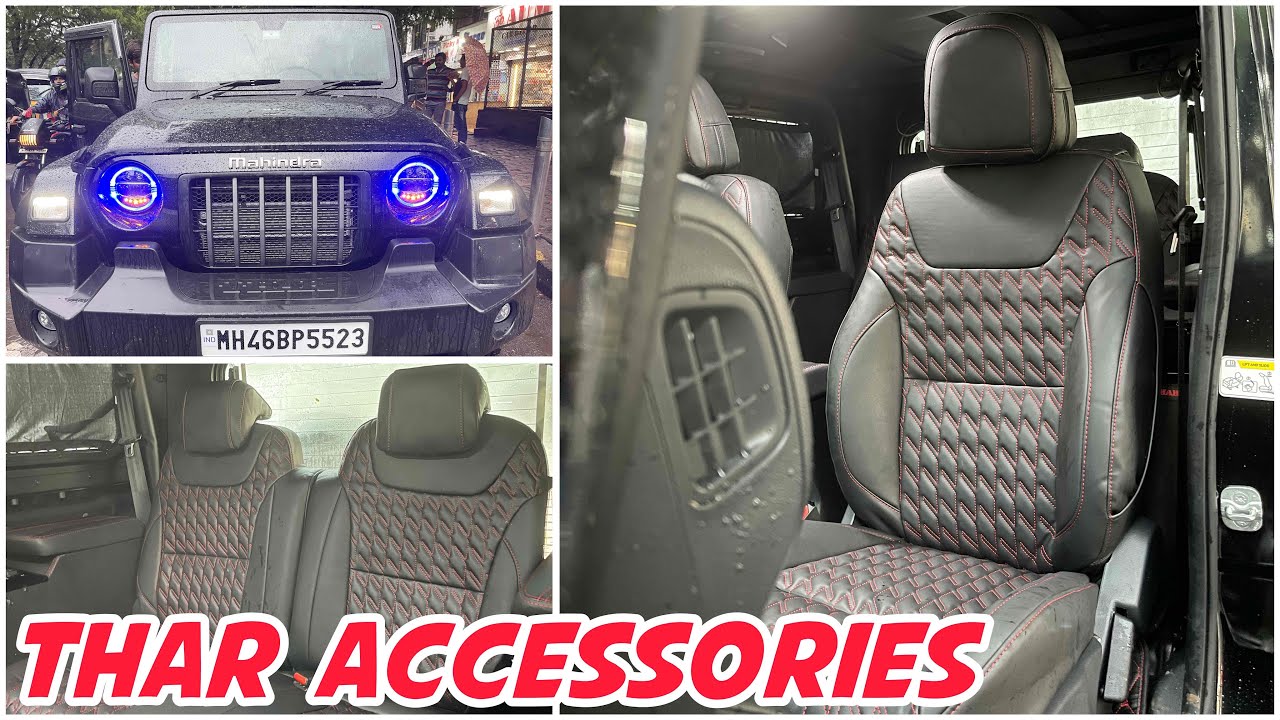 Mahindra Thar 4x4 modified by Suri Motors Vashi with seat cover,7D Mats,Armrest,Headlight