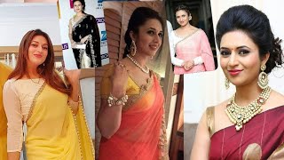 Divyanka Tripathi Stylish Saree Collection -Kl4Cb