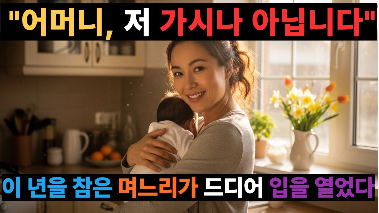 어머니, 저 가시나 아닙니다   이 년을 참은 며느리가 드디어 입을 열었다 — 시월드 전쟁, 나를 위한 용기