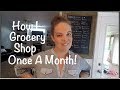 HOW TO ONCE-A-MONTH GROCERY SHOP!  Or at least stay out of the stores more!!