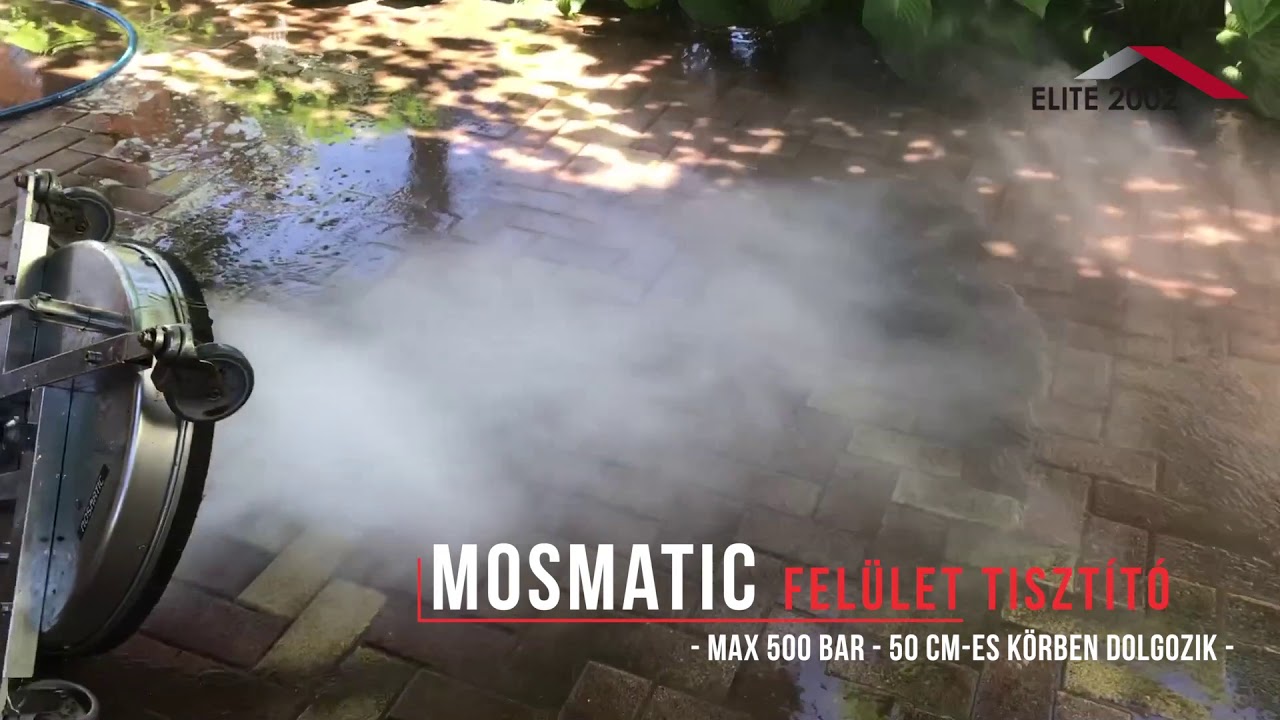 Térkő tisztítás - 300 bar-os magasnyomású mosóval, Mosmatic