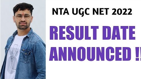 NTA UGC NET 2022 RESULT DATE ANNOUNCED !! GOOD NEWS😃