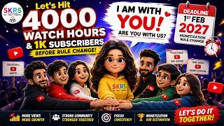 📣 Hit 4000 Watch Hours & 1K Subs FAST! 🚀 AI, Channel Growth & Monetization Guide  | #live #free