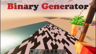 Binary GeneratorーMinecraft Bedrock Edition