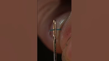 Needle Threading ASMR #macro #satisfying #slowmotion #zoom #closeup #relaxing #relax #experiment