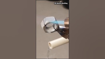 How to Make Threads on PVC Pipe | Gate Valve #shorts #short#yt #plumber #electrician #tools #machine