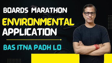 Board Marathon Environmental Application| Environmental Application| Class 10 ICSE| @sirtarunrupani​