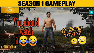 Pubg Mobile Season 1 Gameplay | When There Was No Hacker, No Lag