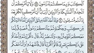 الصفحة الستون( 60/604) محمد المنشاوي - الختمة المرئية بالصفحات للقرآن الكريم
