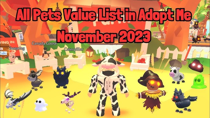 All Pets VALUE List In Adopt Me 2023 - Item Level Gaming