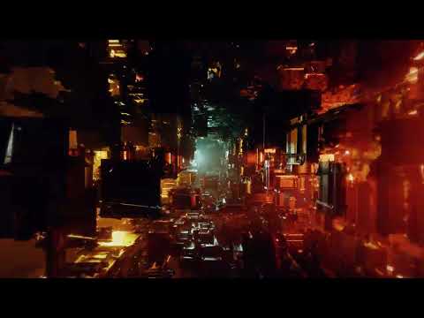 sci-fi techno grunge tunnel loop 🌟 No Copyright Background | Video 4K Video (Ultra HD)