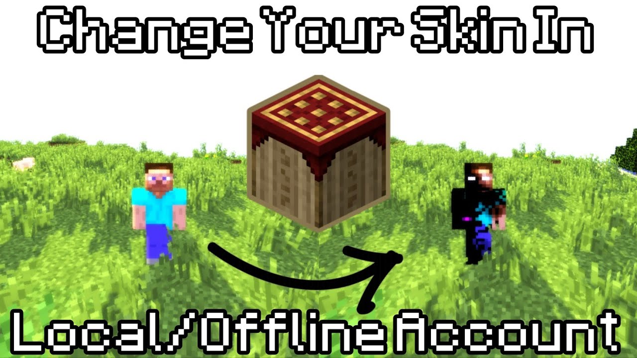 How to Change Skin in Minecraft Java Edition Offline 