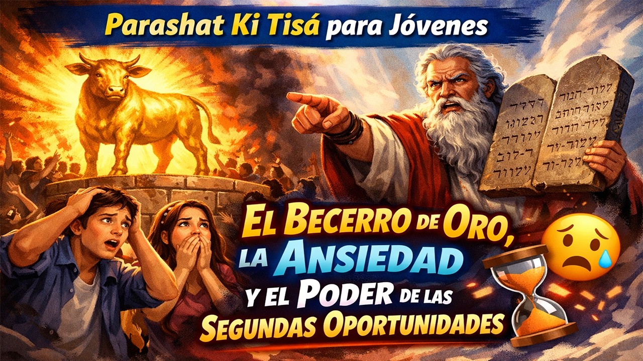 Parashat Ki Tisá Jóvenes: El Becerro de Oro, la Ansiedad y el Poder de las Segundas Oportunidades